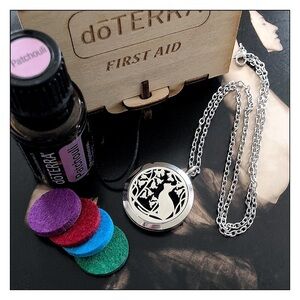 CAT Aromatherapy Essential Oil Diffuser Necklace